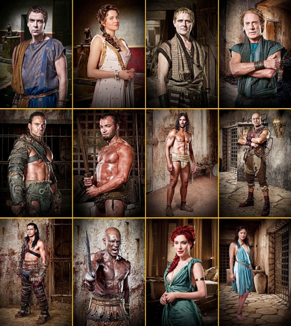 Major Cast of Spartacus: Gods of the Arena